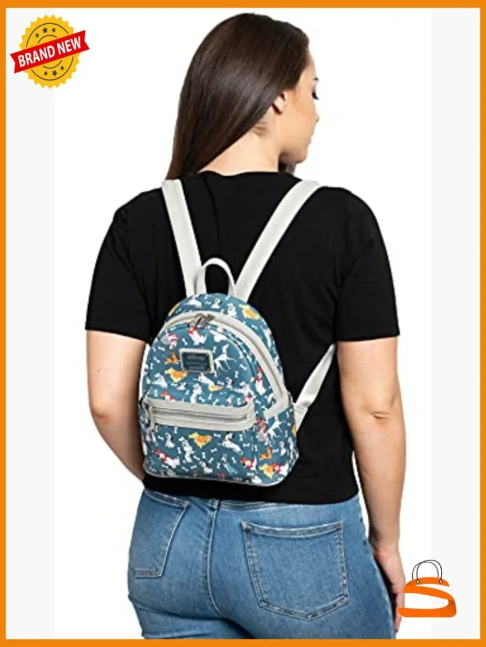 Disney Dogs All Over Print Mini Backpack Faux Leather